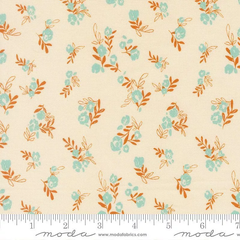 Boho Haven Small Florals Eggshell – Remnant 37″ × 44″