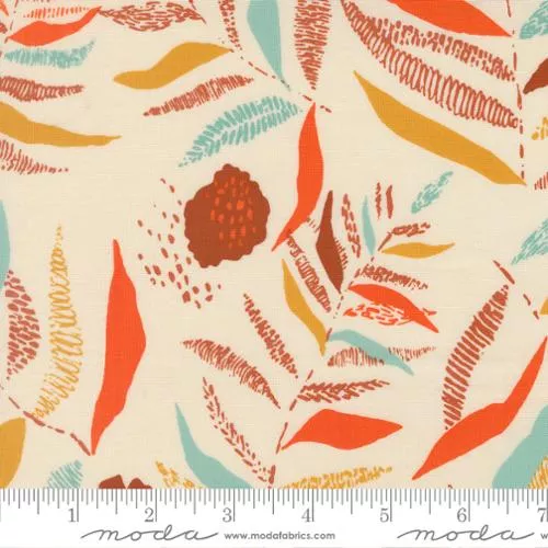 Boho Haven Textured Frond- Eggshell 1 Yard Cut
