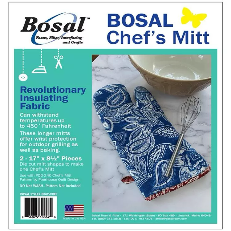 Bosal Insulating Fabric Chefs Mitt
