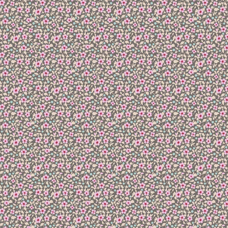 Brie Basics : Grey Small Floral - #TIL-130187-V11 - Tilda