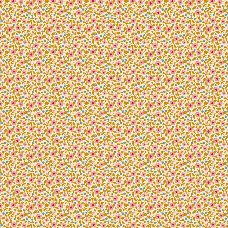 Brie Basics : Mustard Small Floral - #TIL-130196-V11 - Tilda