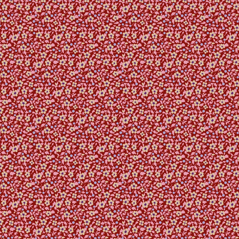 Brie Basics : Red Small Floral - #TIL-130149-V15 - Tilda