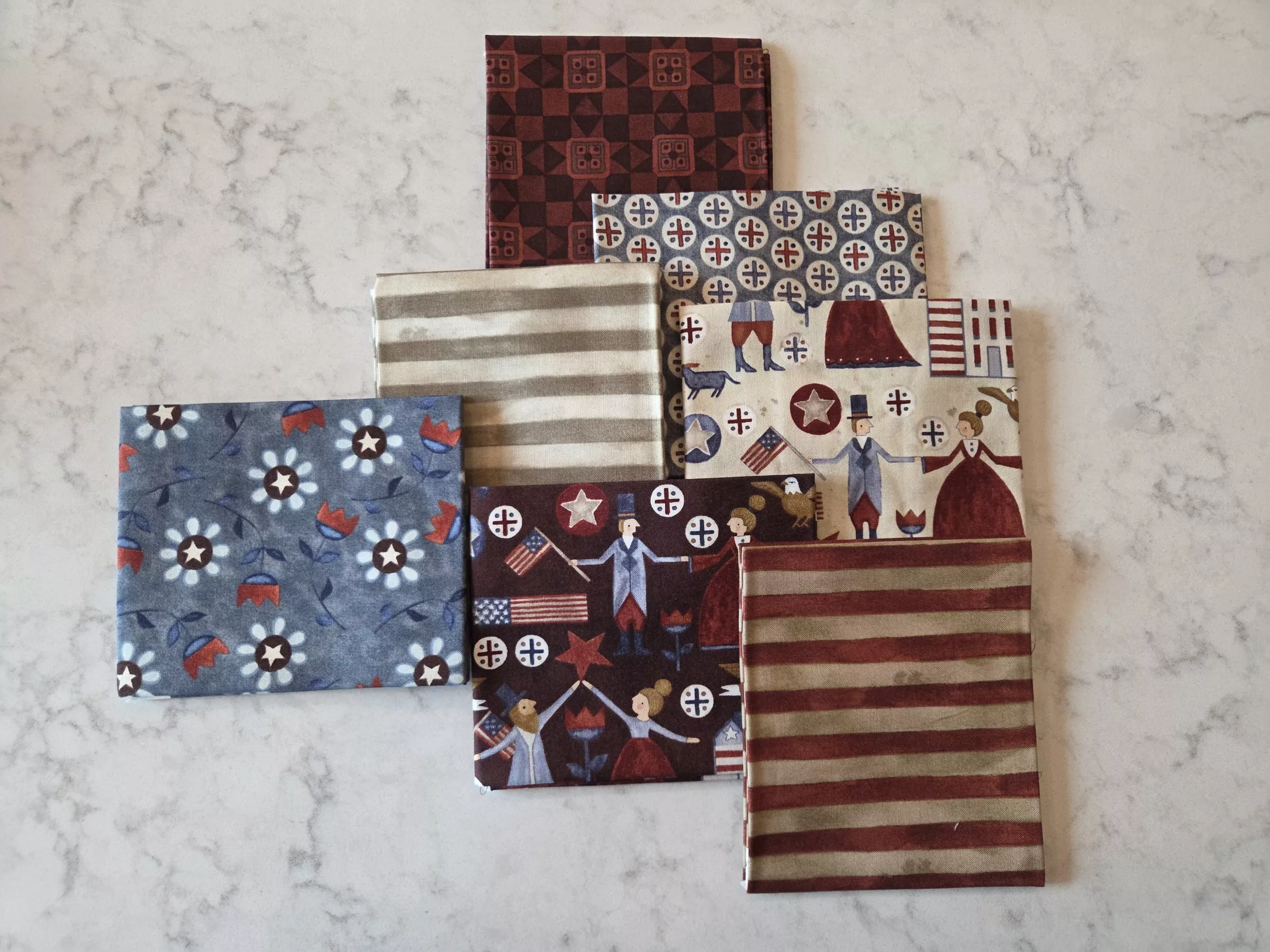 Bright Stars : (7) Fat Quarter Bundle D - Teresa Kogut