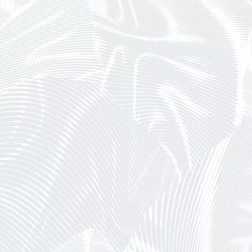 BTX Luminescent Leaves Echo - 16261-08 Gray/White - Cotton Fabric