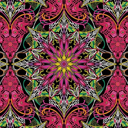 BTX Needle Stars 13471-10 Red/Multi - Cotton Fabric