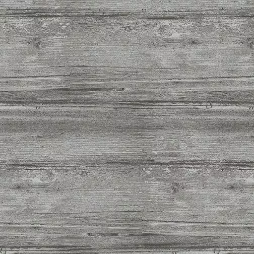 BTX Washed Wood 7709-13 Charcoal - Cotton Fabric