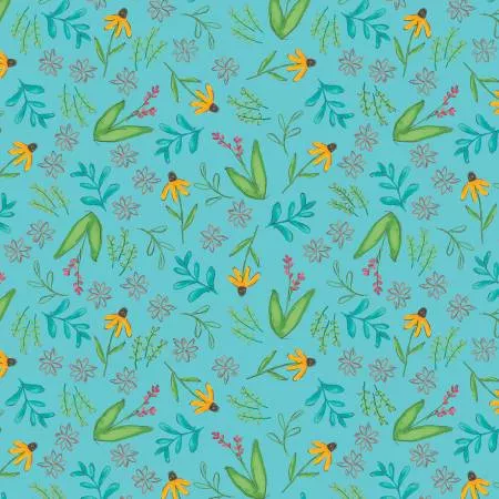 Bushel & Bloom : Bloom Bounce Light Teal - #16956B-81 - Rachel Rossi