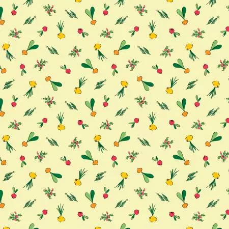 Bushel & Bloom : Happy Veggies Pale Lime - #16958B-40 - Rachel Rossi