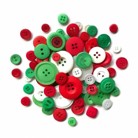 Buttons Christmas Jar