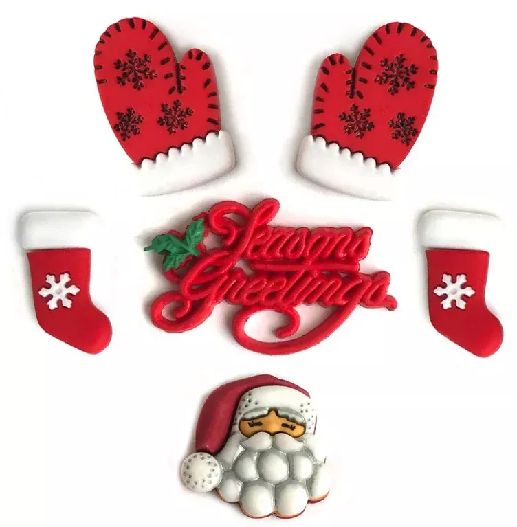 Buttons Galore - Christmas Collection - Seasons Greetings