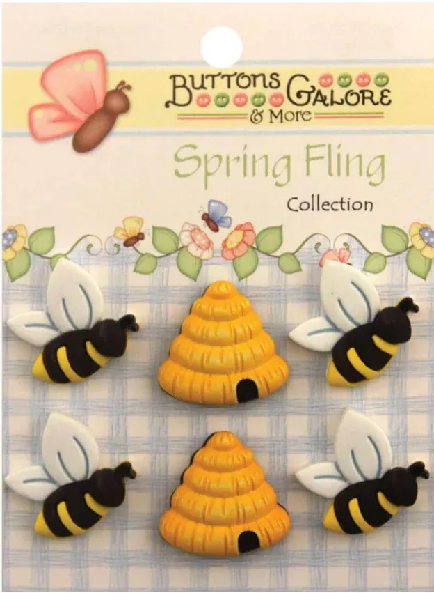 Buttons Galore - Spring Fling - Bees - Bzzz SF100