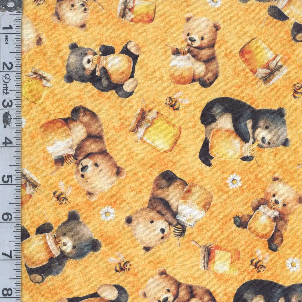 Buzz, Buzz, Buzz - Bears & Honey Dark Yellow