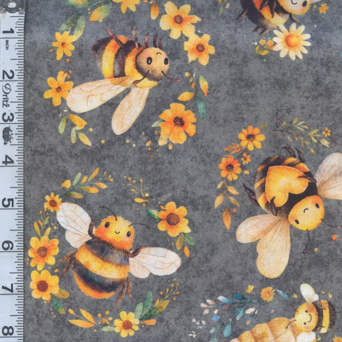 Buzz, Buzz, Buzz - Bees & Beehives Gray