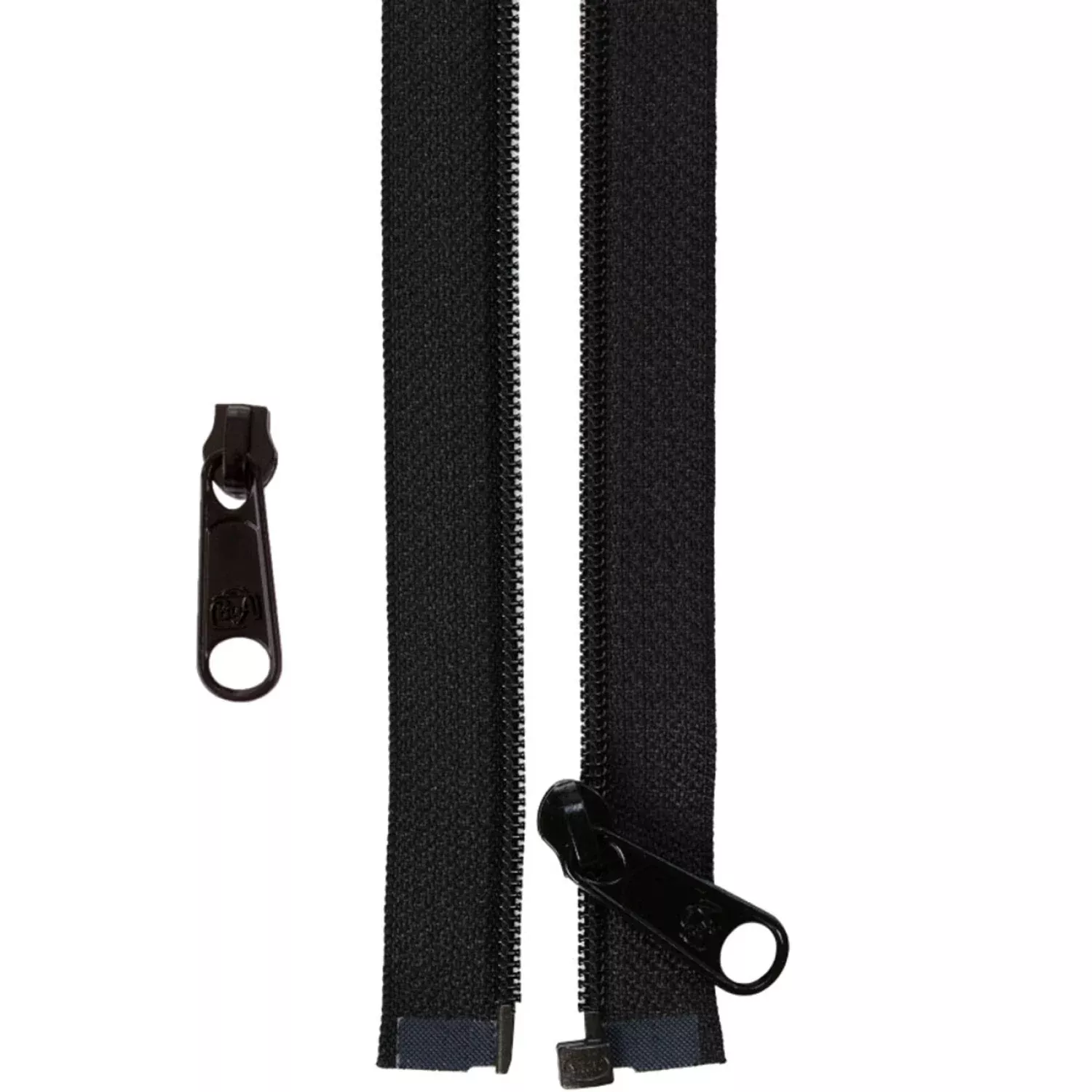 By Annie - 50" Separating Zipper + Extra Pull | Black