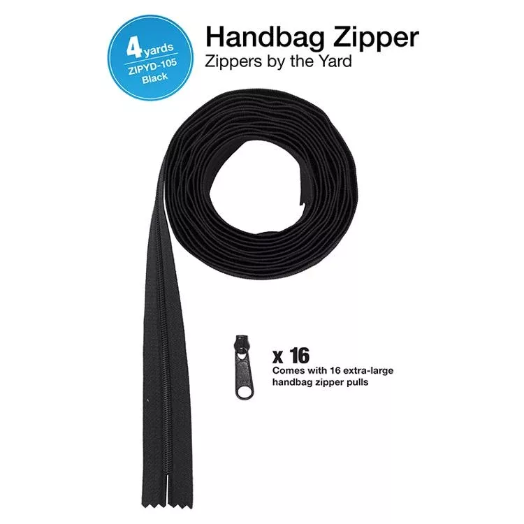By Annie - Zippers by the Yard | Black/Black