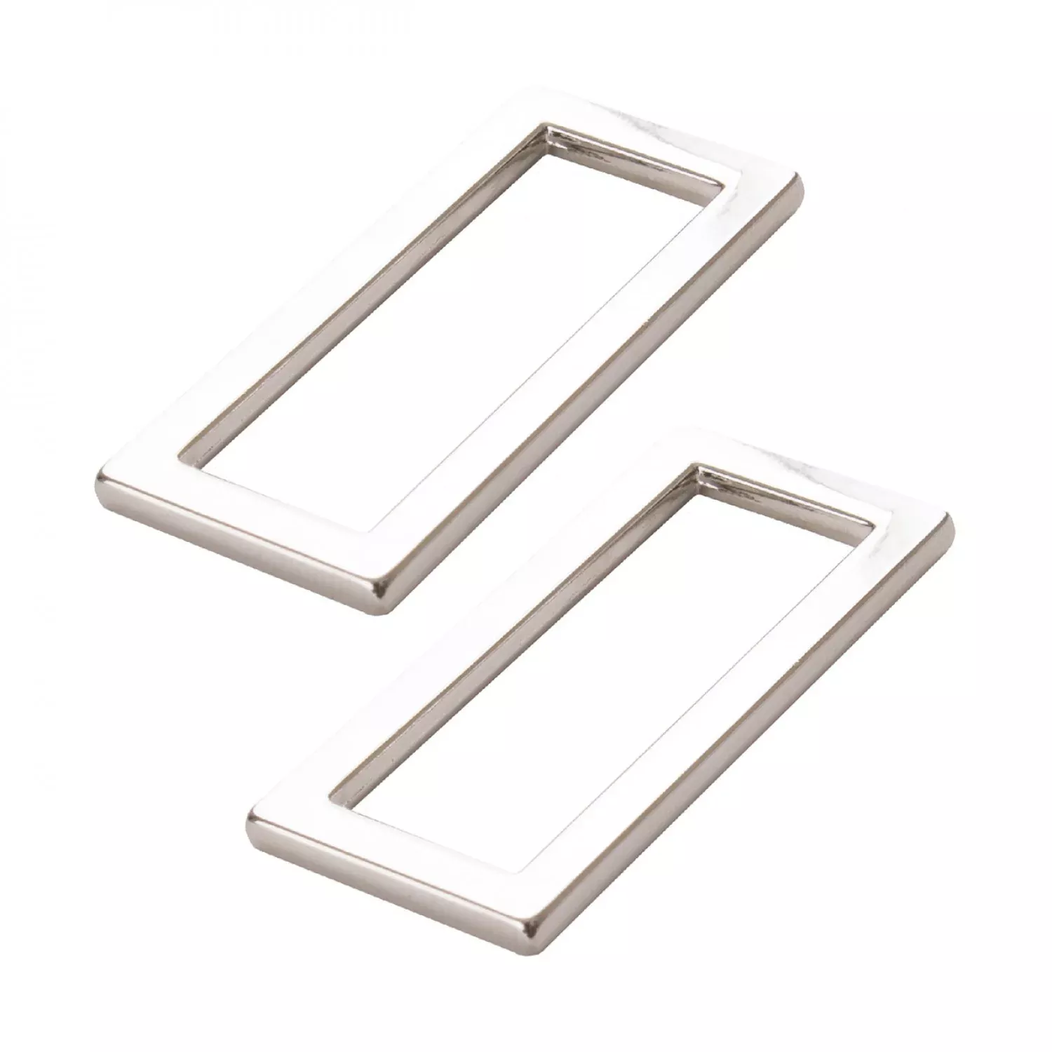 ByAnnie 1.5 Inch Flat Rectangle Rings Nickel