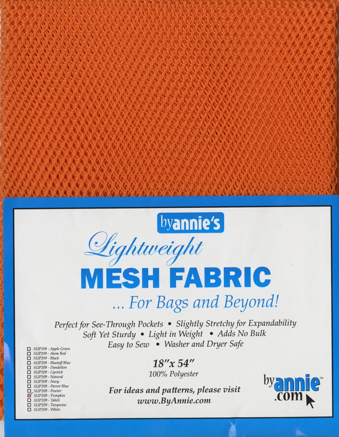 ByAnnie Lightweight Mesh Fabric Pumpkin