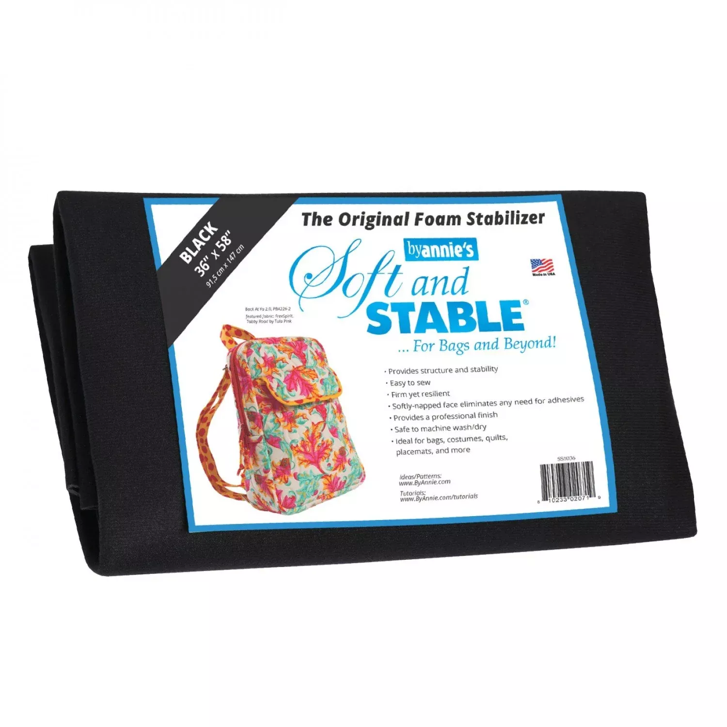 ByAnnie's Soft & Stable Black Stabilizer 36" x 58"