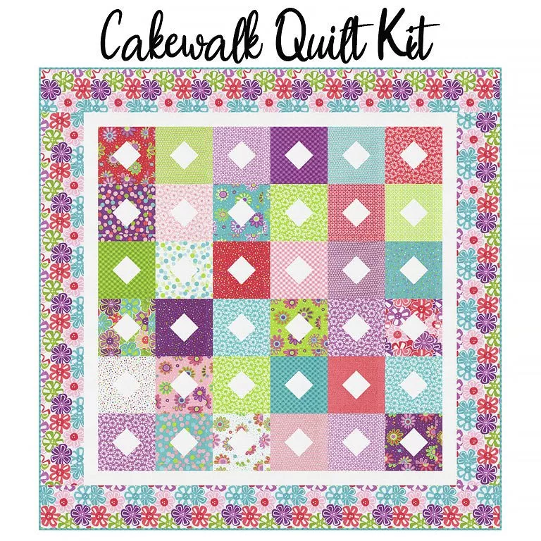 Cakewalk Quilt Kit with Pick Me! from Moda