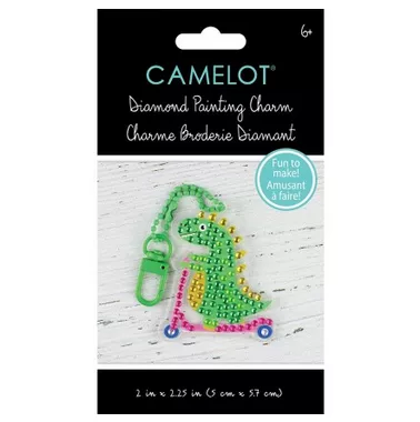 Camelot Dotz Diamond Painting Charm Dino Scooter