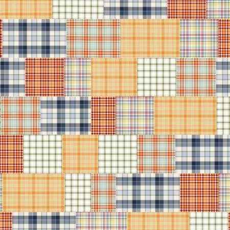 Camelot Fabrics 42" Cotton Pumpkin Patchwork Keeper Plaid by: Pam Vale 49250104-01
