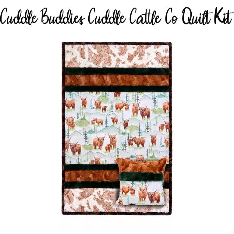 Cattle Cuddle Co Quilt Kit with Cuddle by Shannon