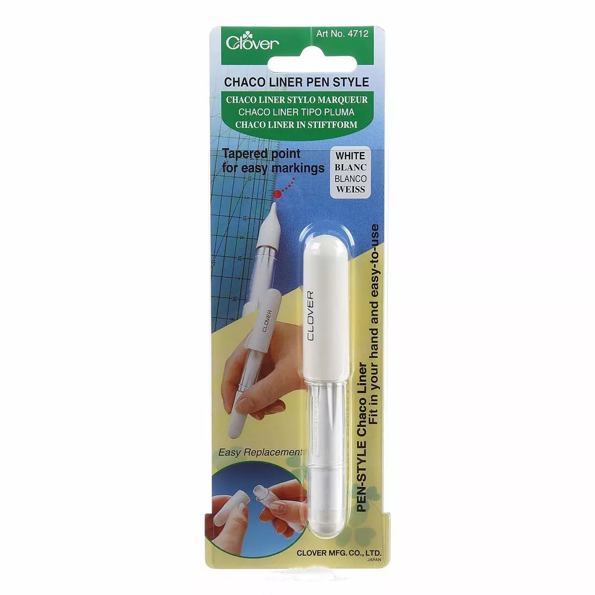 Chaco Liner Pen by Clover- White 4712CV
