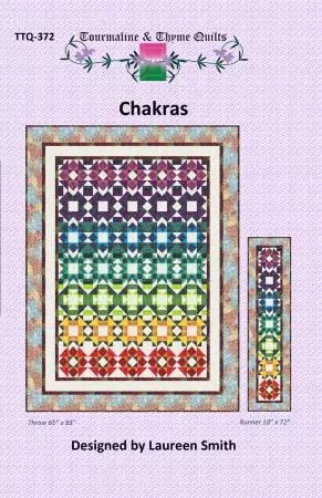 Chakras PATTERN by Tourmaline & Thyme Quilts TTQ-372