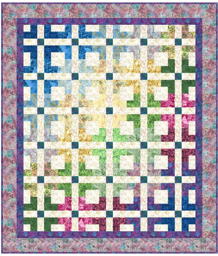 Changing Colors Quilt Pattern - by Bound to Be Quilting for Banyan Batiks