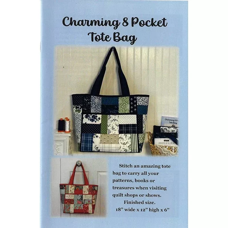 Charming 8 Pocket Tote Bag Pattern by J. Minnis Designs