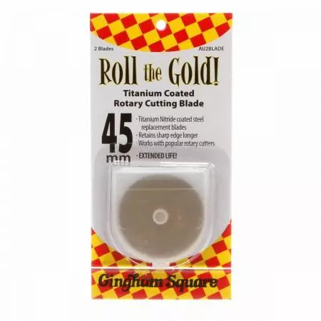 CHK 45mm Roll the Gold Titanium Rotary Blades - AU2BLADE