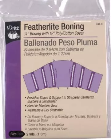 CHK Boning Featherlite 1/2in x 2yds White # 565