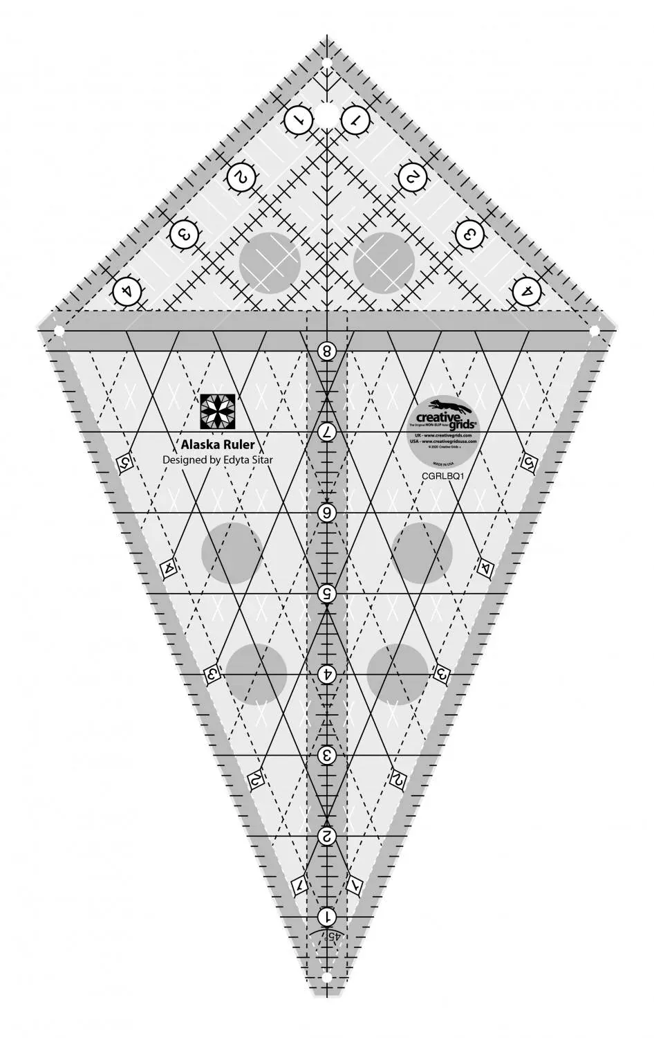 CHK Creative Grids Alaska Ruler - CGRLBQ1