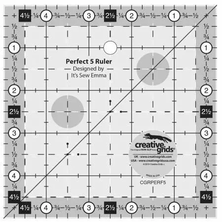 CHK Creative Grids Perfect 5 Ruler - CGRPERF5