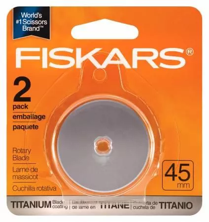 CHK Fiskars Titanium Coated Replacement Rotary Blade 45mm 2pk - 158290