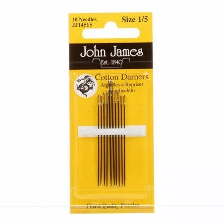 CHK John James Cotton Darners Assorted Needles Sizes 1-5 - JJ145-1-5