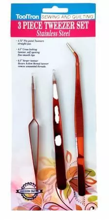 CHK Rose Tweezer Set 3 Piece - TT00890