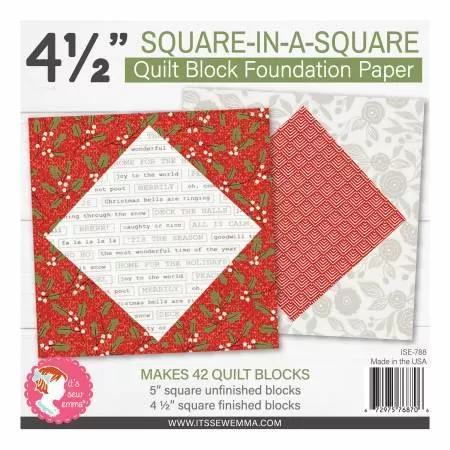 CHK Square-in-a-Square Quilt Block Foundation Paper # ISE-788