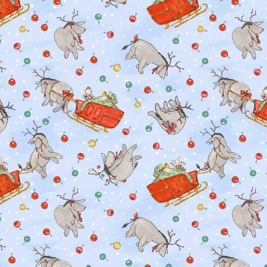 Christmas at Pooh Corner Reindonkeys Light Blue