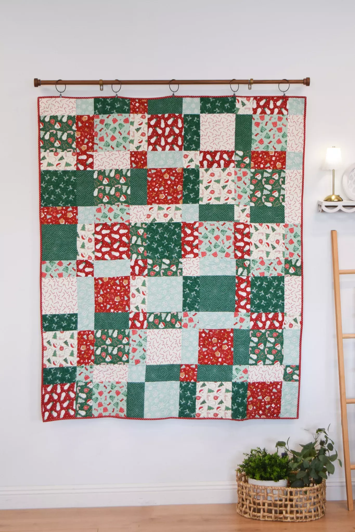 Christmas Flannel Disappearing 9-Patch Fabric Kit