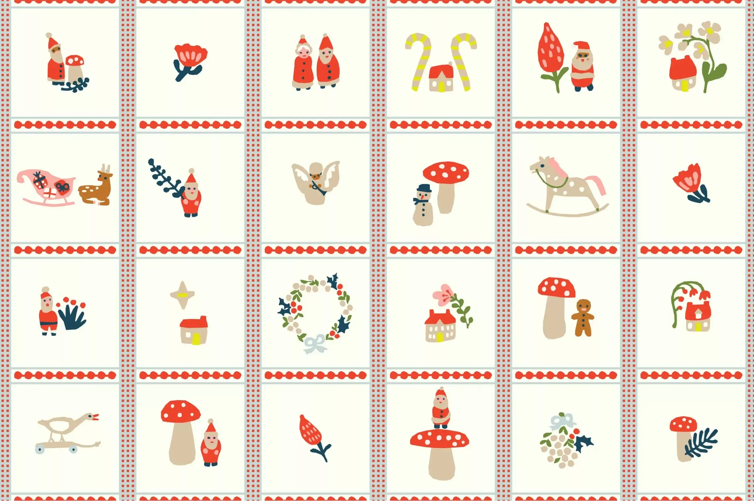 Christmas Sweater : Christmas Trinkets - #LHC-KB-CS-01 - Little House Cottons