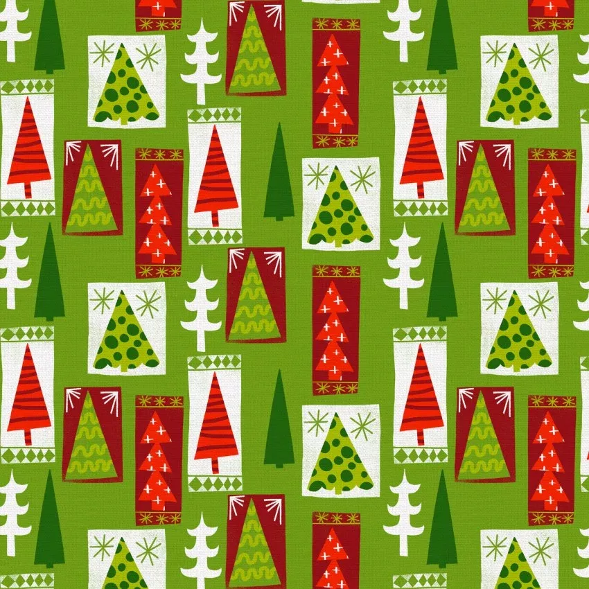 Christmas Town Christmas Trees- Green