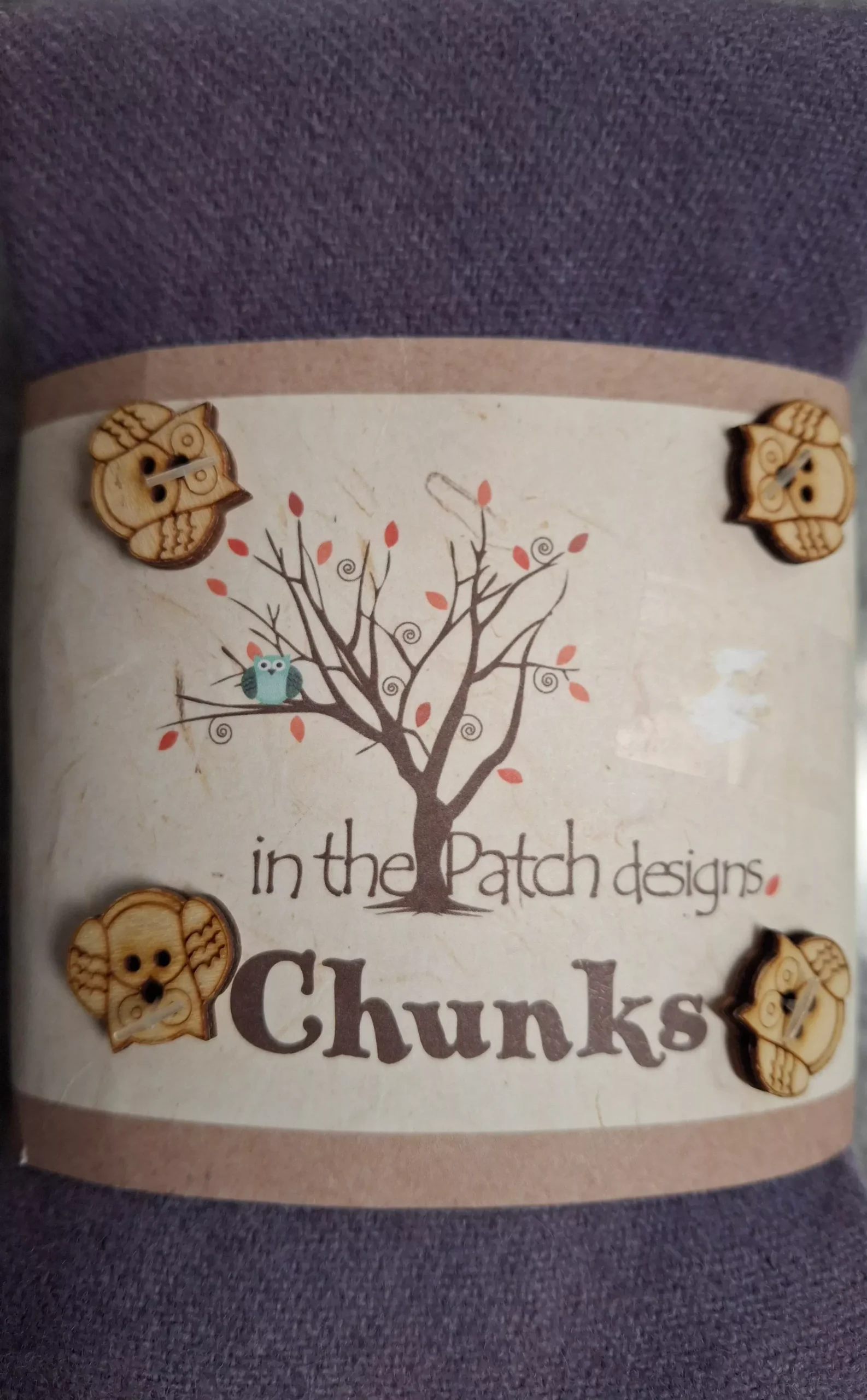 Chunks - Hand-Dyed Wool WK6071 Purples Chunk by In the Patch Designs