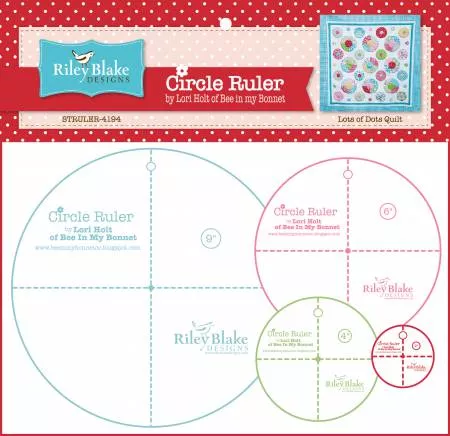 Circle Rulers : 9", 6", 4" and 2-1/2" - #STRULER-4194 - Lori Holt