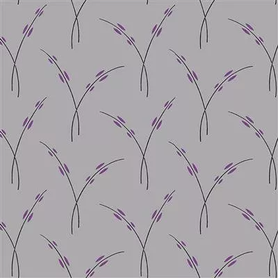 Clothworks Purple Reign Rice Stem Y3368-118 Light Pewter ^