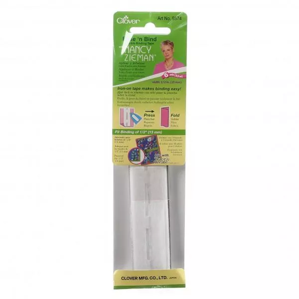 Clover Fuse N Bind Tape 6yds 1/2in Wide 9574CV ^