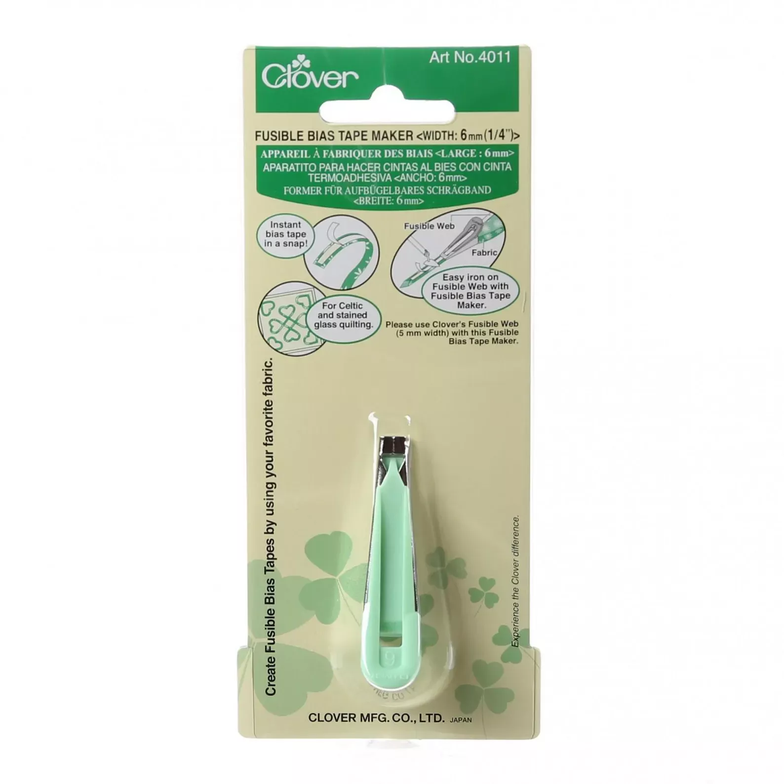 Clover - Fusible Bias Tape Maker 1/4"