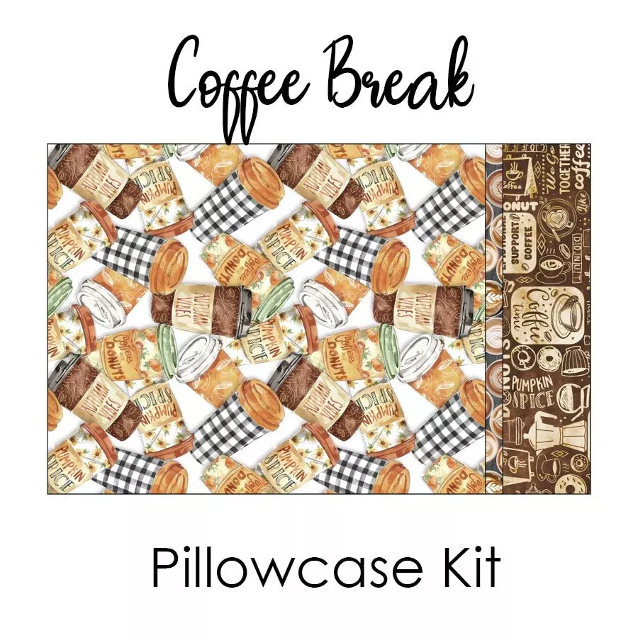 Coffee Break Pillowcase Kit from 3 Wishes