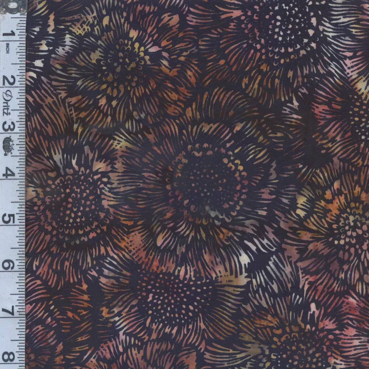 Coffee Shoppe Batiks - Packed Sunflower Woody