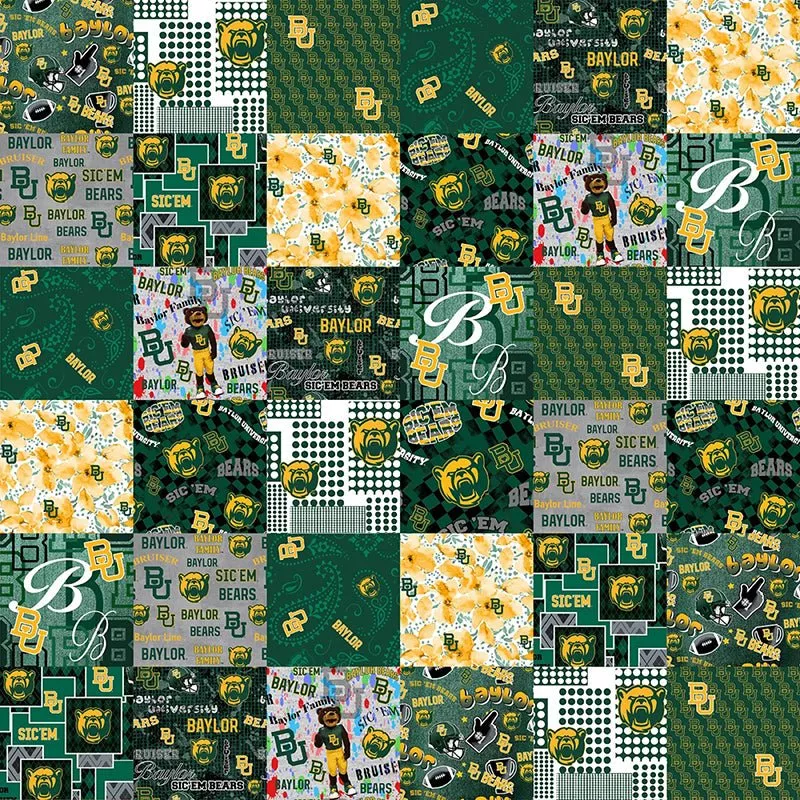 College Fabrics Baylor 60" Cheater Quilt Print